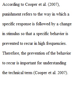 Unit 5 – Discussion Critique the Punishment Procedure